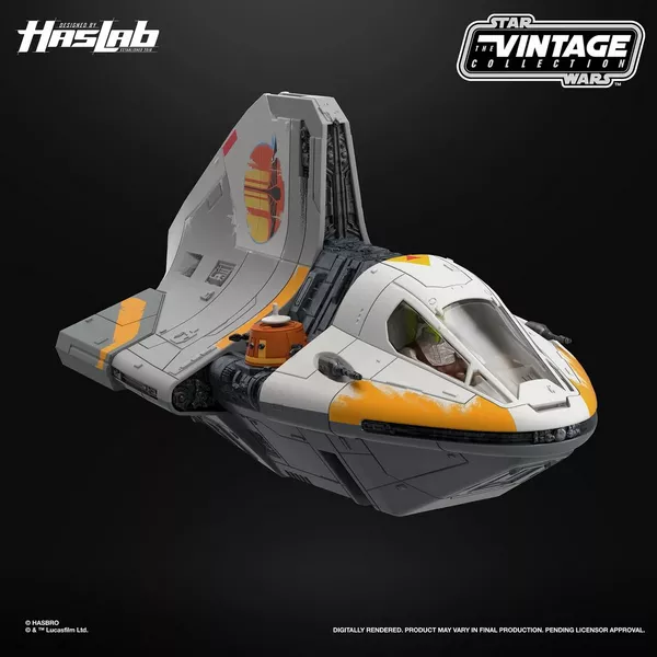 HASBRO HASLAB STAR WARS REBELS THE GHOST VINTAGE SERIES COMPLETE SHIP AND FIGURES - Image 9