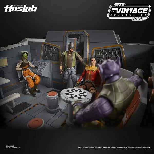 HASBRO HASLAB STAR WARS REBELS THE GHOST VINTAGE SERIES COMPLETE SHIP AND FIGURES - Image 13