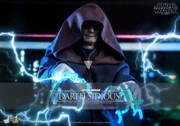 HOT TOYS 12" STAR WARS THE CLONES WARS DARTH SIDIOUS SIXTH 1/6TH SCALE FIGURE TMS102 - Image 6