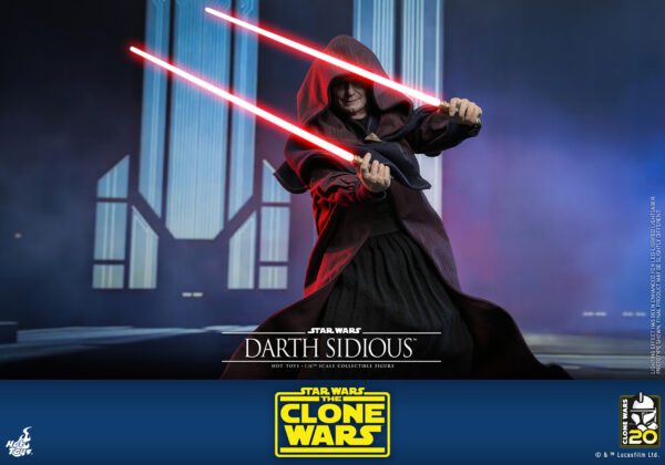 HOT TOYS 12" STAR WARS THE CLONES WARS DARTH SIDIOUS SIXTH 1/6TH SCALE FIGURE TMS102 - Image 16