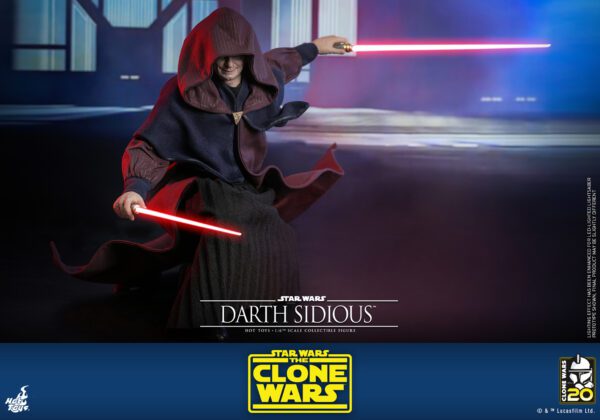 HOT TOYS 12" STAR WARS THE CLONES WARS DARTH SIDIOUS SIXTH 1/6TH SCALE FIGURE TMS102 - Image 22