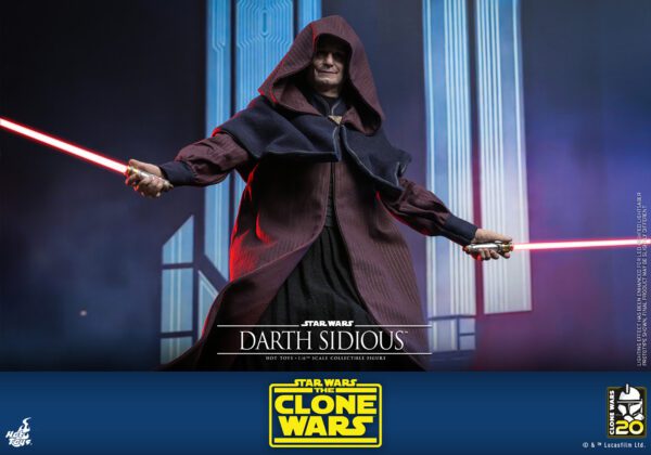 HOT TOYS 12" STAR WARS THE CLONES WARS DARTH SIDIOUS SIXTH 1/6TH SCALE FIGURE TMS102 - Image 19