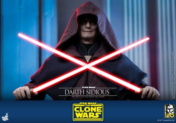 HOT TOYS 12" STAR WARS THE CLONES WARS DARTH SIDIOUS SIXTH 1/6TH SCALE FIGURE TMS102 - Image 15