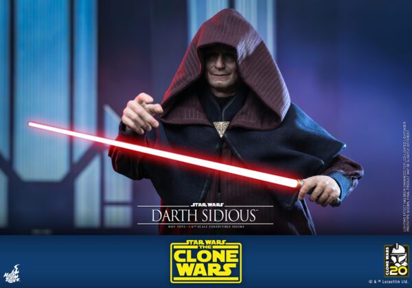 HOT TOYS 12" STAR WARS THE CLONES WARS DARTH SIDIOUS SIXTH 1/6TH SCALE FIGURE TMS102 - Image 18