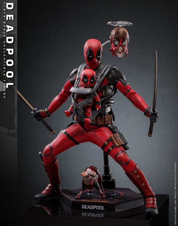 HOT TOYS 12" MARVEL STUDIOS DEADPOOL & WOLVERINE DEADPOOL 1/6TH SIXTH SCALE FIGURE MMS746