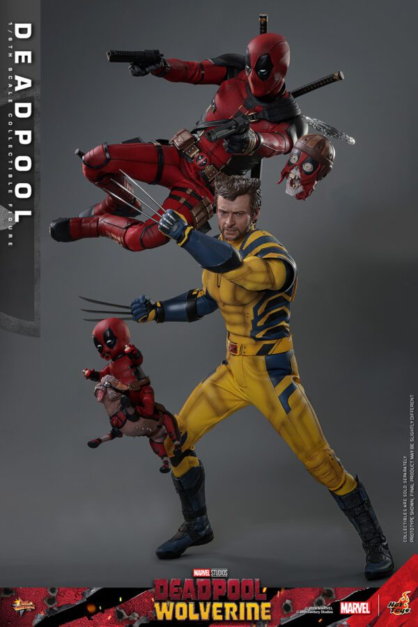 HOT TOYS 12" MARVEL STUDIOS DEADPOOL & WOLVERINE DEADPOOL 1/6TH SIXTH SCALE FIGURE MMS746 - Image 11