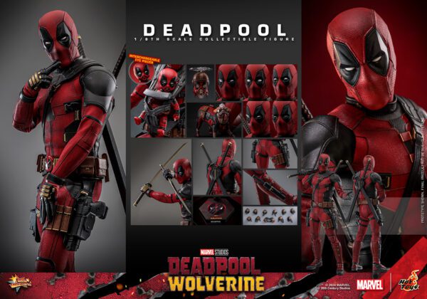 HOT TOYS 12" MARVEL STUDIOS DEADPOOL & WOLVERINE DEADPOOL 1/6TH SIXTH SCALE FIGURE MMS746 - Image 16