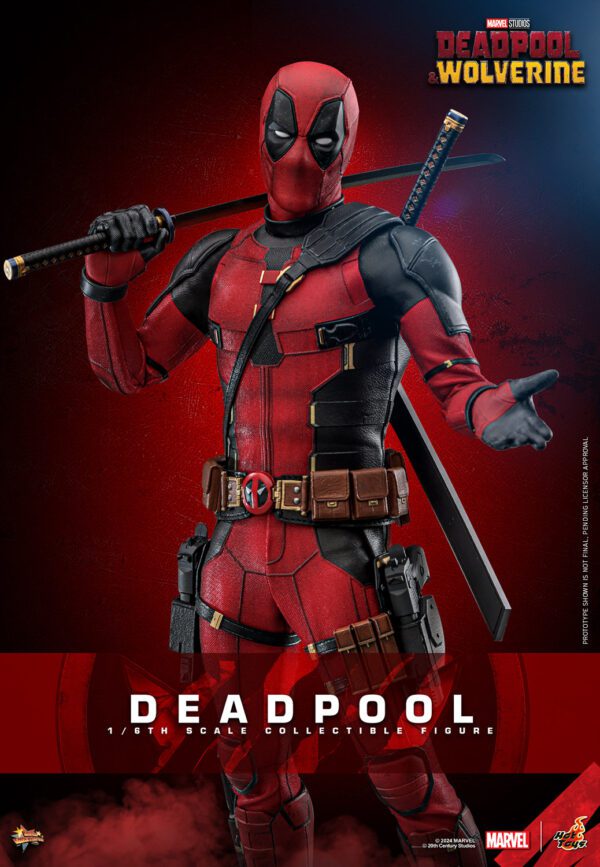 HOT TOYS 12" MARVEL STUDIOS DEADPOOL & WOLVERINE DEADPOOL 1/6TH SIXTH SCALE FIGURE MMS746 - Image 18