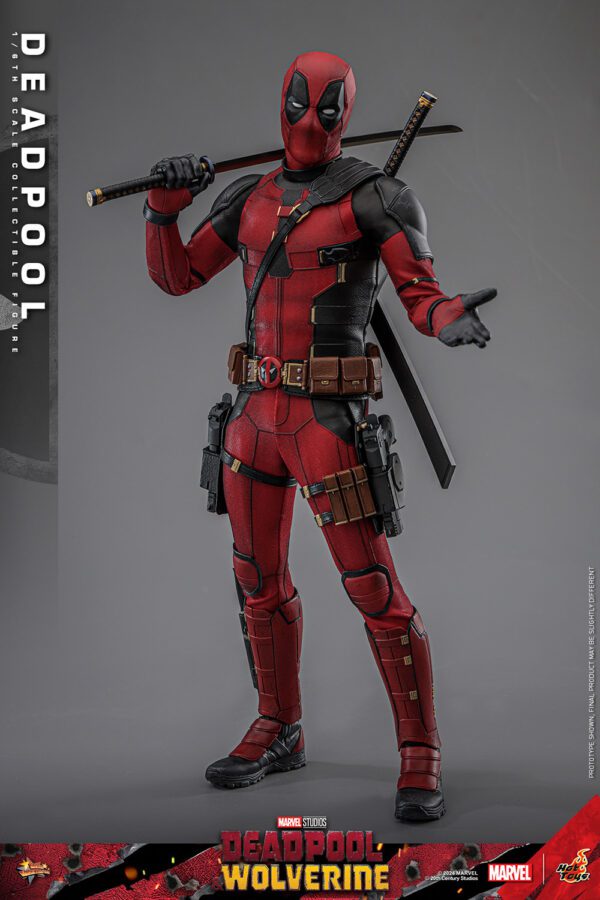 HOT TOYS 12" MARVEL STUDIOS DEADPOOL & WOLVERINE DEADPOOL 1/6TH SIXTH SCALE FIGURE MMS746 - Image 19