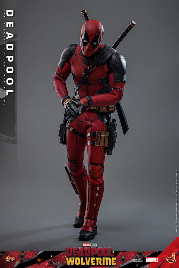 HOT TOYS 12" MARVEL STUDIOS DEADPOOL & WOLVERINE DEADPOOL 1/6TH SIXTH SCALE FIGURE MMS746 - Image 26