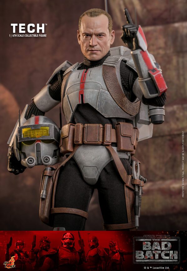 HOT TOYS 12" STAR WARS THE BAD BATCH TECH SIXTH 1/6TH SCALE FIGURE TMS098 IN STOCK - Image 8