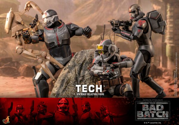 HOT TOYS 12" STAR WARS THE BAD BATCH TECH SIXTH 1/6TH SCALE FIGURE TMS098 IN STOCK - Image 11