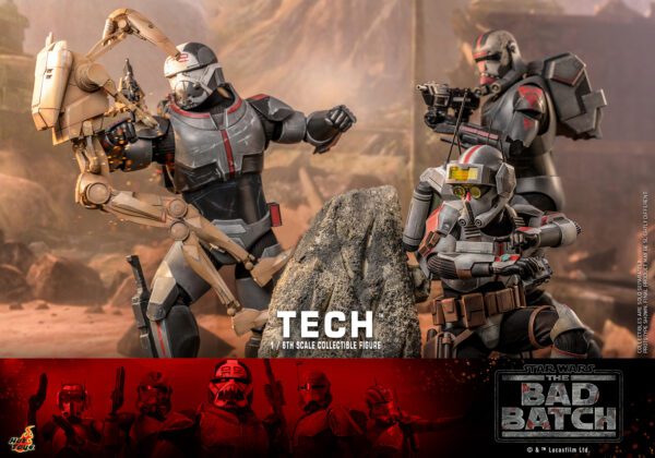 HOT TOYS 12" STAR WARS THE BAD BATCH TECH SIXTH 1/6TH SCALE FIGURE TMS098 IN STOCK - Image 12