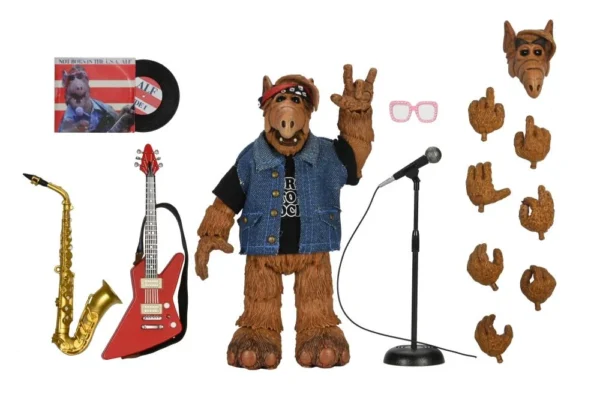 NECA TELEVISION ULTIMATE BORN TO ROCK ALF 7" ACTION FIGURE