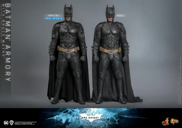 HOT TOYS 12" DC COMICS THE DARK KNIGHT RISES BATMAN ARMORY WITH BRUCE WAYNE 1/6TH FIGURE SET MMS702 - Image 10