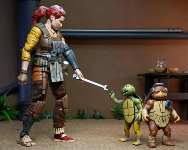 NECA TMNT 7" THE LAST RONIN THE LOST YEARS GRAMMY APRIL & YI & MOJI ACTION FIGURE SET - Image 7