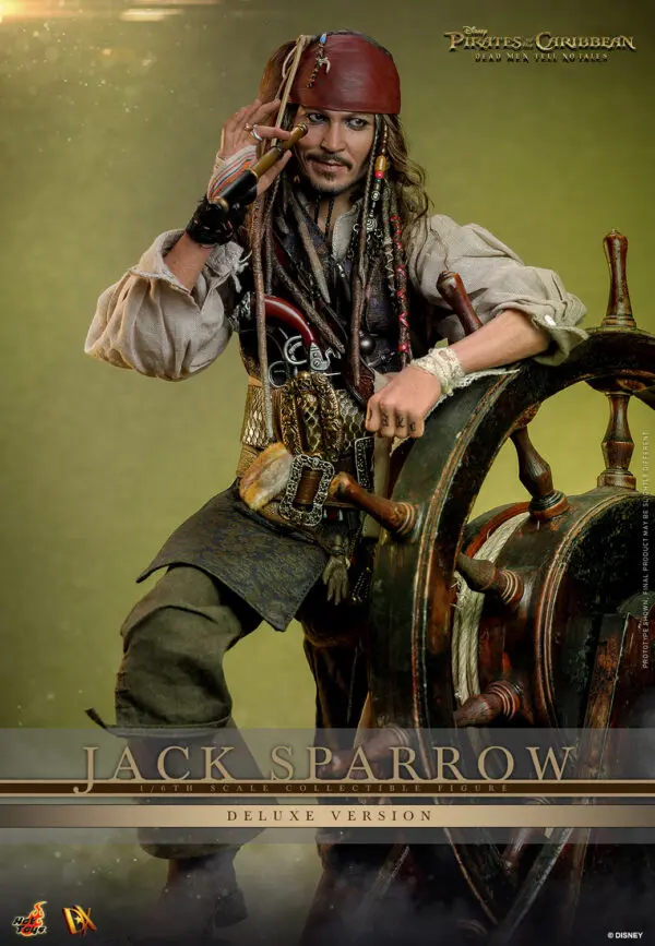 HOT TOYS 12″ DISNEY PIRATES OF THE CARIBBEAN DMTNT JACK SPARROW DELUXE SIXTH SCALE FIG DX38 - Image 2