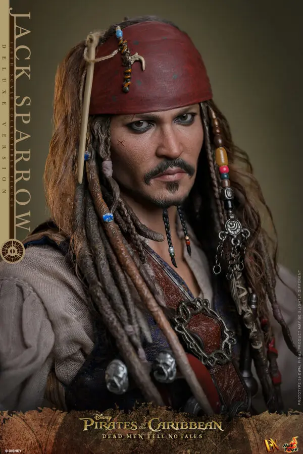 HOT TOYS 12″ DISNEY PIRATES OF THE CARIBBEAN DMTNT JACK SPARROW DELUXE SIXTH SCALE FIG DX38 - Image 19