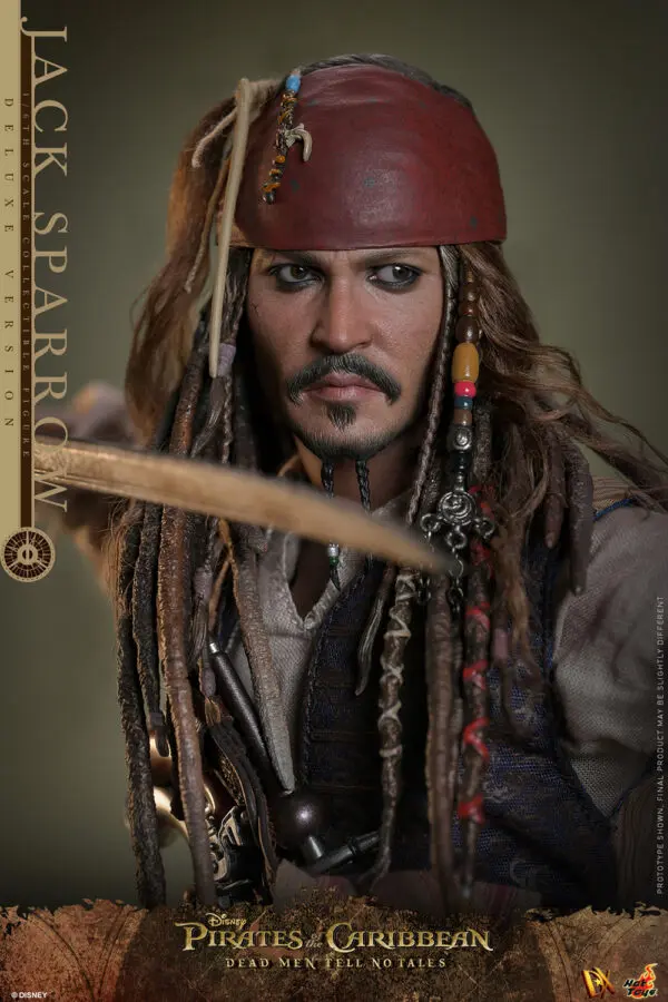 HOT TOYS 12″ DISNEY PIRATES OF THE CARIBBEAN DMTNT JACK SPARROW DELUXE SIXTH SCALE FIG DX38 - Image 18