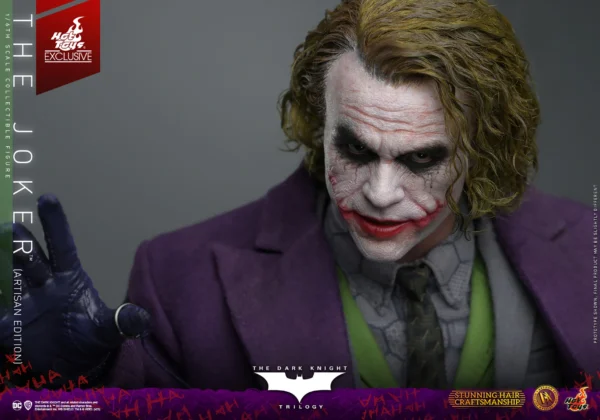 HOT TOYS 12" DC COMICS BATMAN THE DARK KNIGHT JOKER DX 33 HEATH LEDGER ARTISAN EDITION 1/6TH DX33AE - Image 6