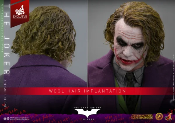 HOT TOYS 12" DC COMICS BATMAN THE DARK KNIGHT JOKER DX 33 HEATH LEDGER ARTISAN EDITION 1/6TH DX33AE - Image 3