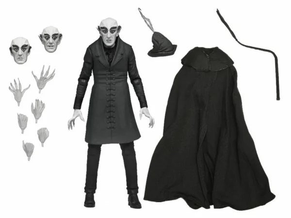 NECA ULTIMATE NOSFERATU COUNT ORLOK BLACK & WHITE 7" SCALE ACTION FIGURE