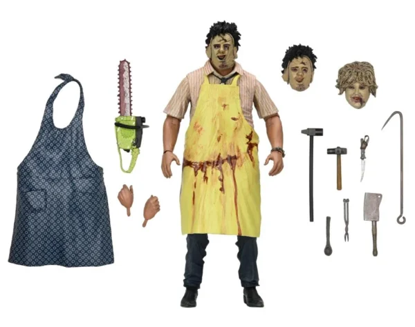 NECA ULTIMATE TEXAS CHAINSAW MASSACRE LEATHERFACE 7" SCALE ACTION FIGURE 5OTH ANNIVERSARY EDITION