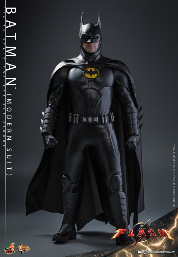 HOT TOYS 12" DC COMICS THE FLASH BATMAN MODERN SUIT MICHAEL KEATON 1/6TH MMS712 - Image 18