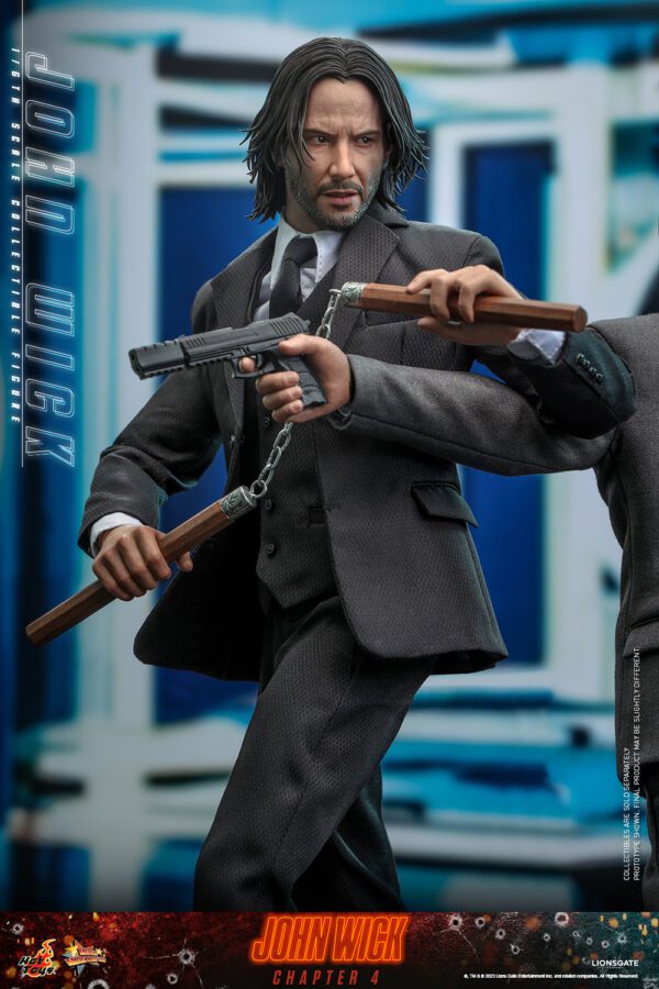 HOT TOYS 12" JOHN WICK CHAPTER 4 SIXTH 1/6TH KEANU REEVES SCALE FIG MMS729 - Image 14