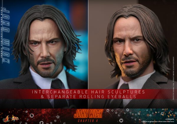 HOT TOYS 12" JOHN WICK CHAPTER 4 SIXTH 1/6TH KEANU REEVES SCALE FIG MMS729 - Image 10