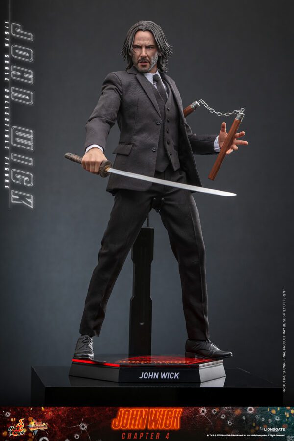 HOT TOYS 12" JOHN WICK CHAPTER 4 SIXTH 1/6TH KEANU REEVES SCALE FIG MMS729