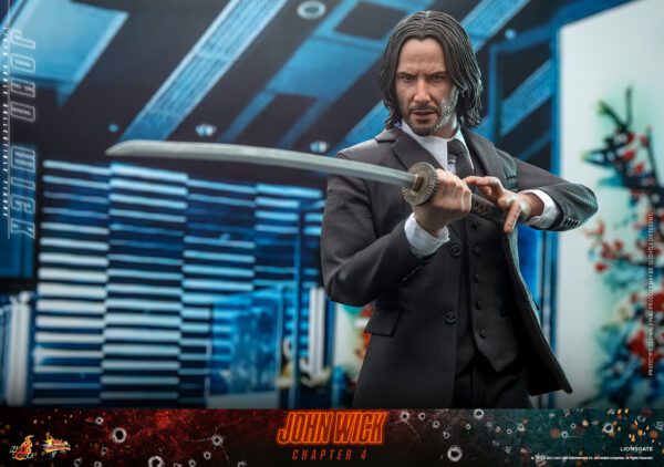 HOT TOYS 12" JOHN WICK CHAPTER 4 SIXTH 1/6TH KEANU REEVES SCALE FIG MMS729 - Image 6