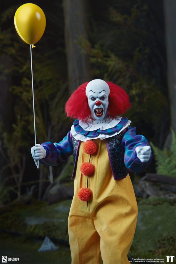 SIDESHOW COLLECTIBLES 12" IT PENNYWISE CLOWN 1/6TH SCALE FIGURE - Image 9