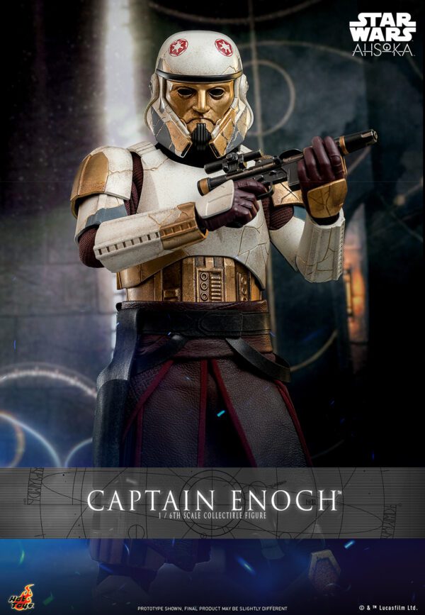 HOT TOYS 12" STAR WARS AHSOKA CAPTAIN ENOCH 1/6 SCALE FIGURE TMS120 - Image 16