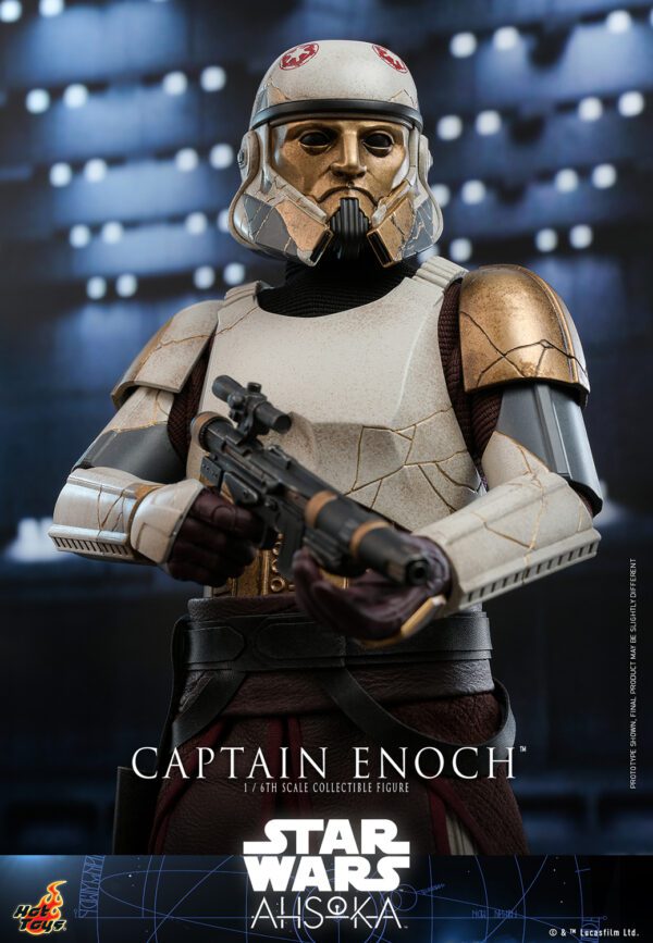 HOT TOYS 12" STAR WARS AHSOKA CAPTAIN ENOCH 1/6 SCALE FIGURE TMS120 - Image 15