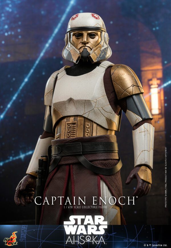 HOT TOYS 12" STAR WARS AHSOKA CAPTAIN ENOCH 1/6 SCALE FIGURE TMS120 - Image 14
