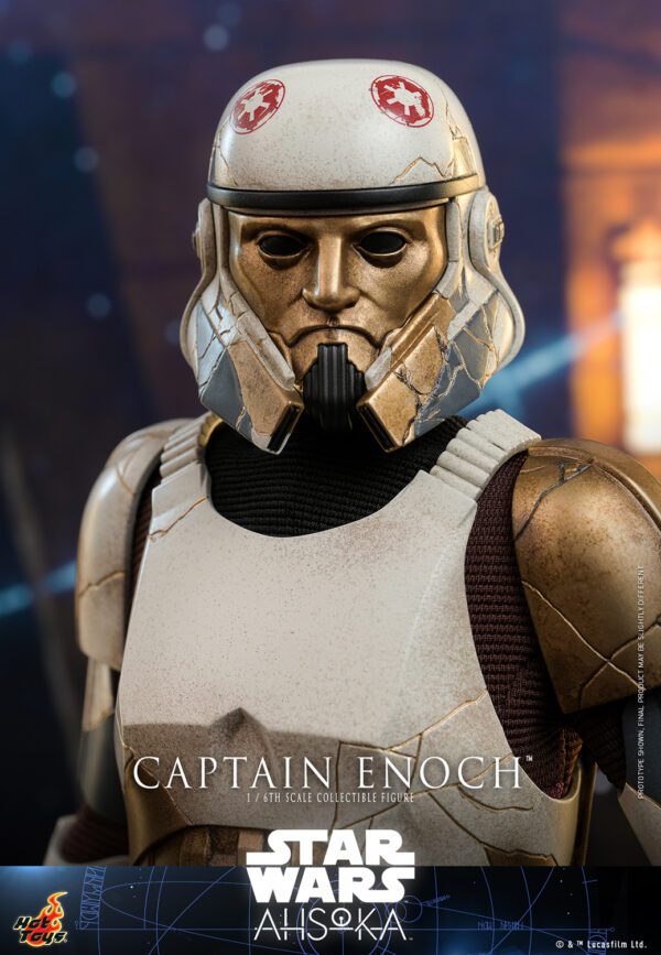 HOT TOYS 12" STAR WARS AHSOKA CAPTAIN ENOCH 1/6 SCALE FIGURE TMS120 - Image 13