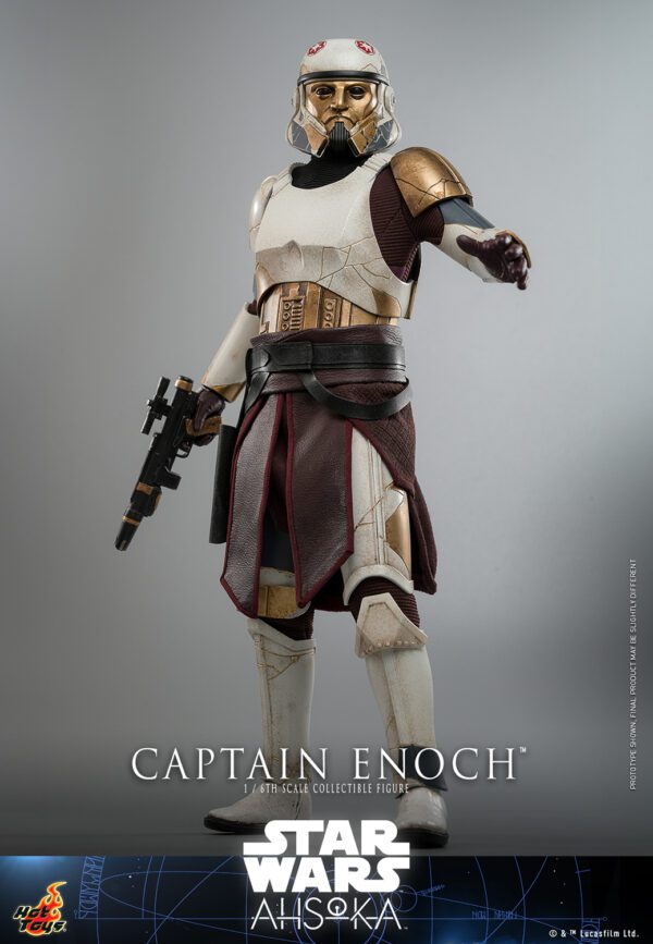 HOT TOYS 12" STAR WARS AHSOKA CAPTAIN ENOCH 1/6 SCALE FIGURE TMS120 - Image 12