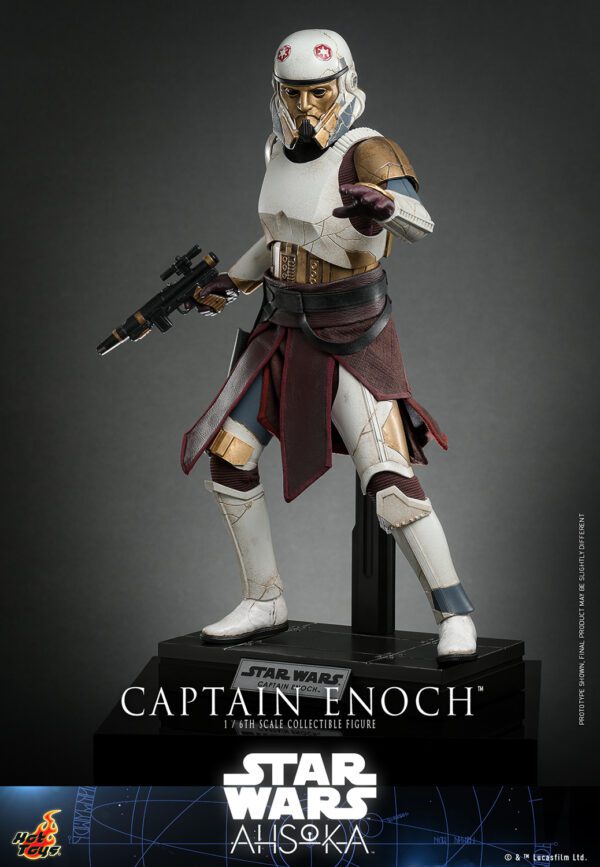 HOT TOYS 12" STAR WARS AHSOKA CAPTAIN ENOCH 1/6 SCALE FIGURE TMS120 - Image 10