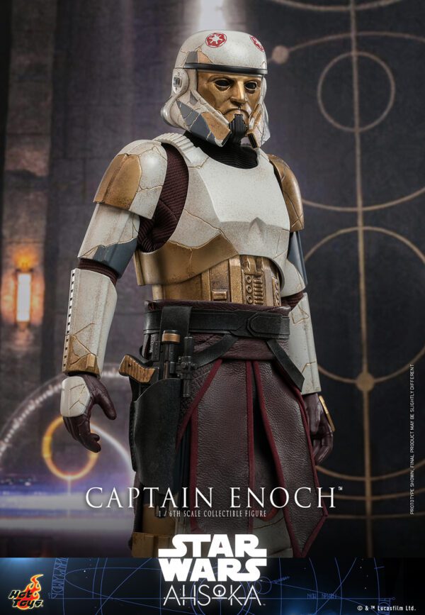 HOT TOYS 12" STAR WARS AHSOKA CAPTAIN ENOCH 1/6 SCALE FIGURE TMS120 - Image 5