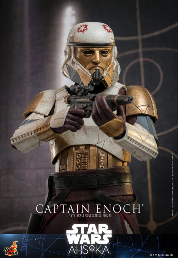 HOT TOYS 12" STAR WARS AHSOKA CAPTAIN ENOCH 1/6 SCALE FIGURE TMS120 - Image 6