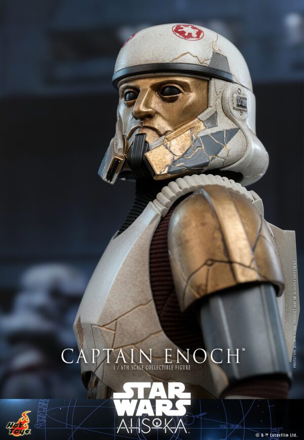 HOT TOYS 12" STAR WARS AHSOKA CAPTAIN ENOCH 1/6 SCALE FIGURE TMS120 - Image 7