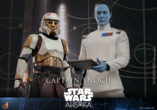 HOT TOYS 12" STAR WARS AHSOKA CAPTAIN ENOCH 1/6 SCALE FIGURE TMS120 - Image 8