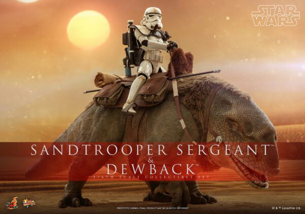 HOT TOYS 12" STAR WARS SANDTROOPER SERGEANT & DEWBACK DELUXE 1/6TH SIXTH SCALE SET MMS722 ANH - Image 2