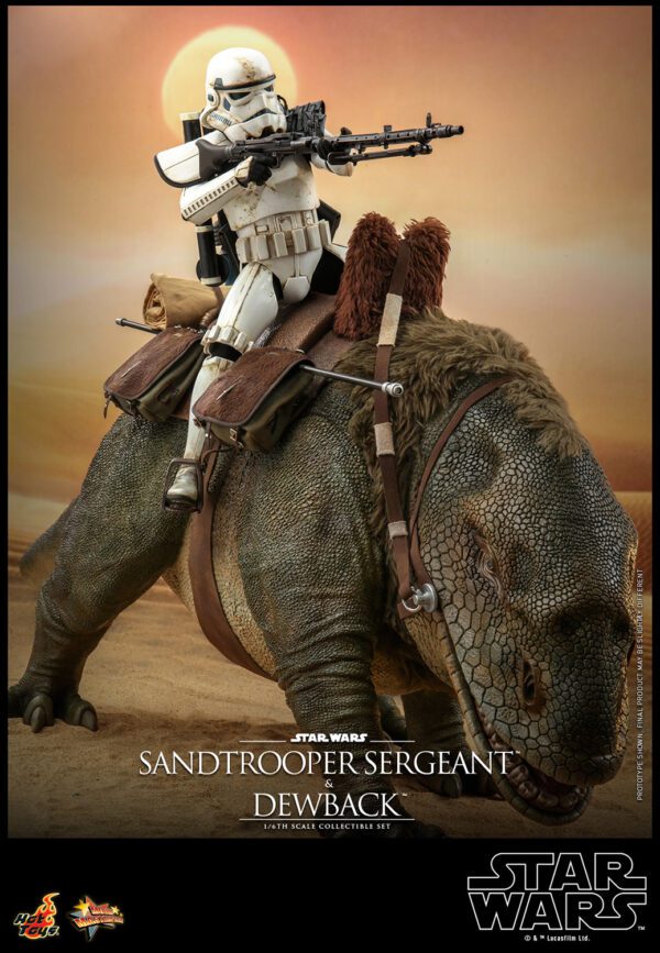 HOT TOYS 12" STAR WARS SANDTROOPER SERGEANT & DEWBACK DELUXE 1/6TH SIXTH SCALE SET MMS722 ANH - Image 4