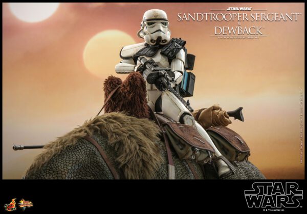 HOT TOYS 12" STAR WARS SANDTROOPER SERGEANT & DEWBACK DELUXE 1/6TH SIXTH SCALE SET MMS722 ANH - Image 6