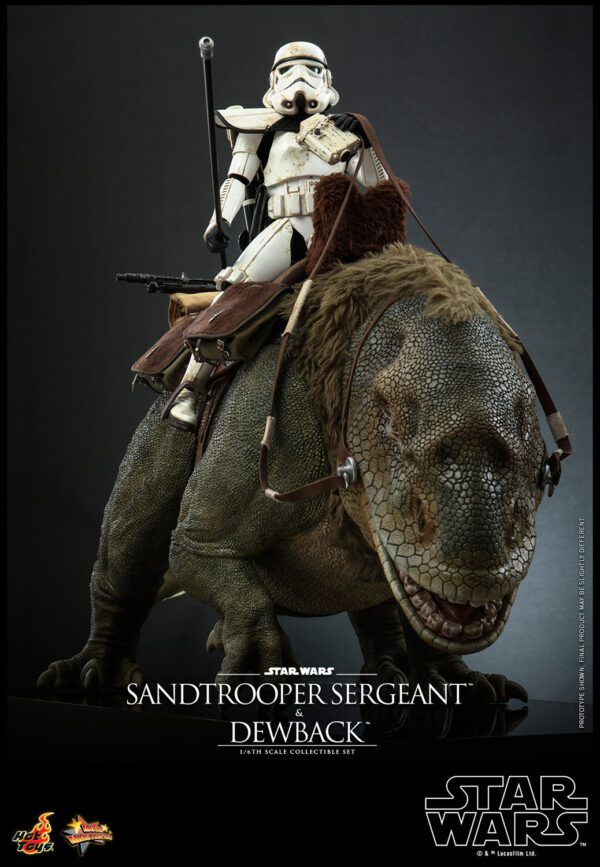 HOT TOYS 12" STAR WARS SANDTROOPER SERGEANT & DEWBACK DELUXE 1/6TH SIXTH SCALE SET MMS722 ANH - Image 12