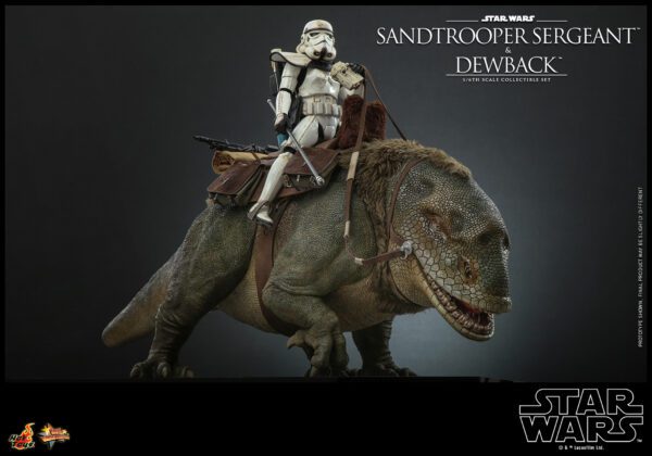 HOT TOYS 12" STAR WARS SANDTROOPER SERGEANT & DEWBACK DELUXE 1/6TH SIXTH SCALE SET MMS722 ANH - Image 9