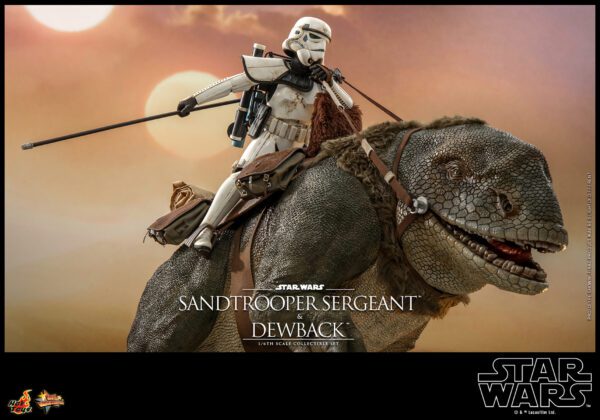 HOT TOYS 12" STAR WARS SANDTROOPER SERGEANT & DEWBACK DELUXE 1/6TH SIXTH SCALE SET MMS722 ANH - Image 13