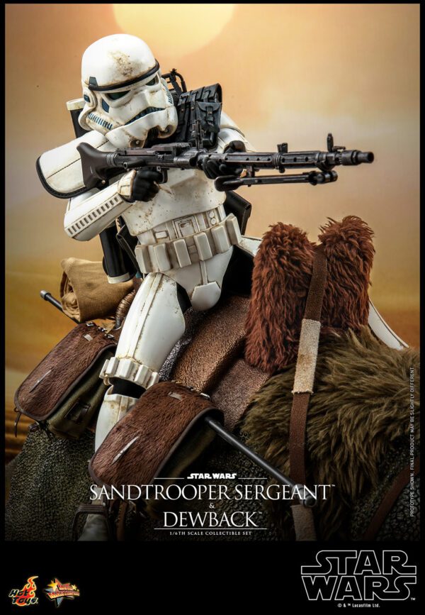 HOT TOYS 12" STAR WARS SANDTROOPER SERGEANT & DEWBACK DELUXE 1/6TH SIXTH SCALE SET MMS722 ANH - Image 10
